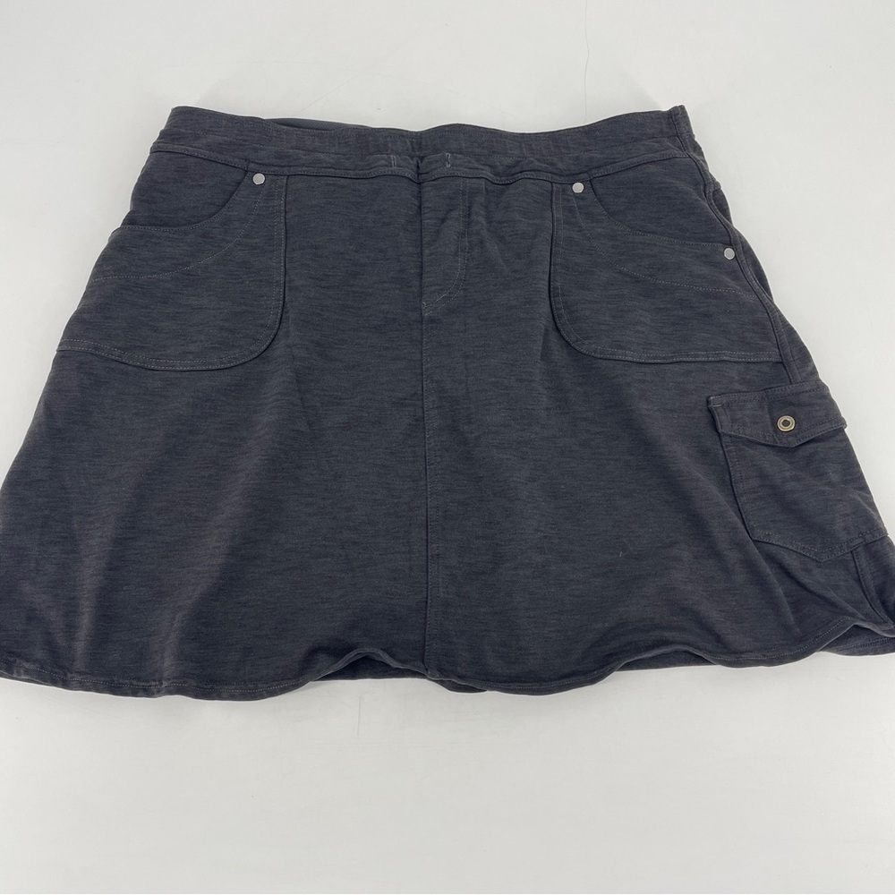 Kuhl Mova Skort Skirt Dark Heathered Gray Women's Sz large